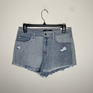 NWT Rewash Womens 9/29 Blue High Rise Jean Shorts